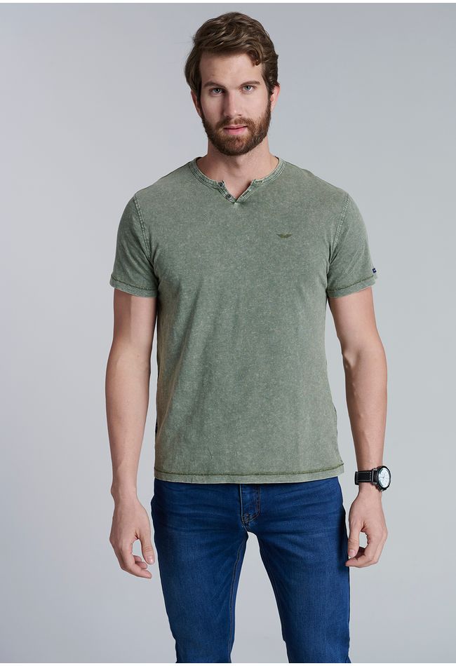 Polera Henley Oregon Military