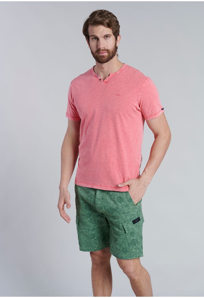 Polera Henley Oregon Lt Coral