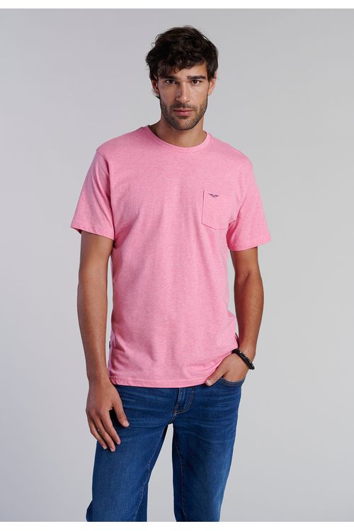 Polera Bolsillo Houston Fucsia Melan