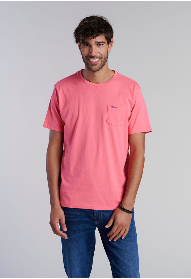 Polera Bolsillo Houston Lt Coral
