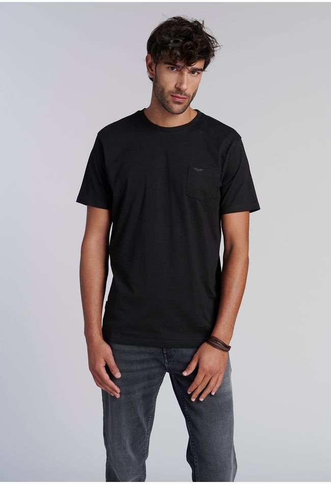 Polera Bolsillo Houston Black