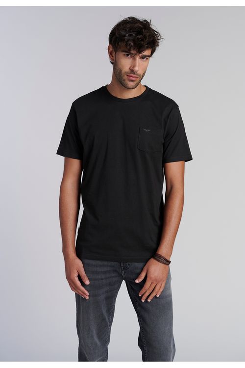 Polera Bolsillo Houston Black