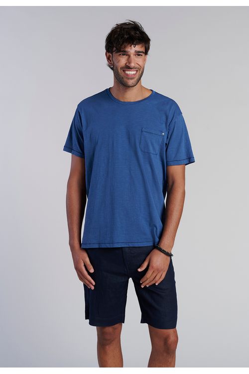 Polera Bolsillo Boston Navy