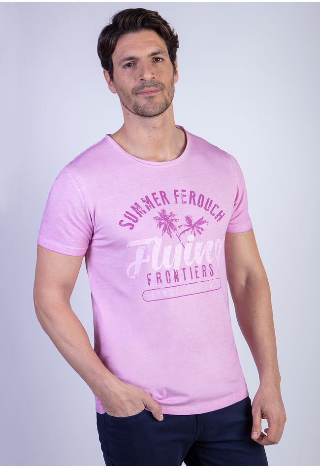 Polera Dirty Wash Seatle Pink