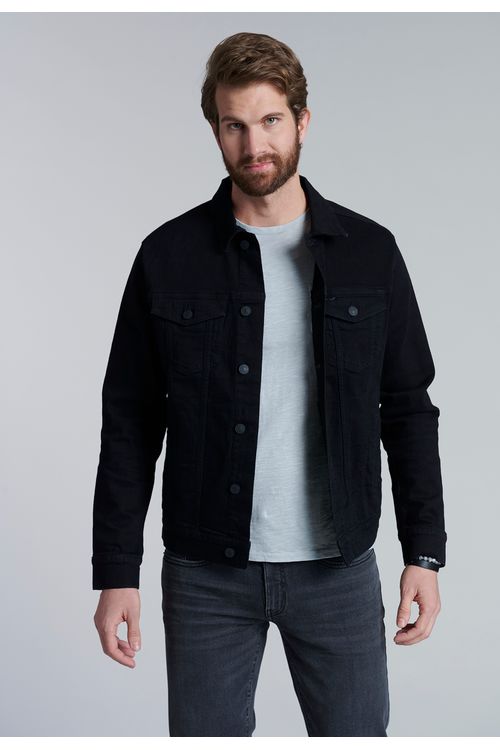 Chaqueta Basica Denim Fj Black