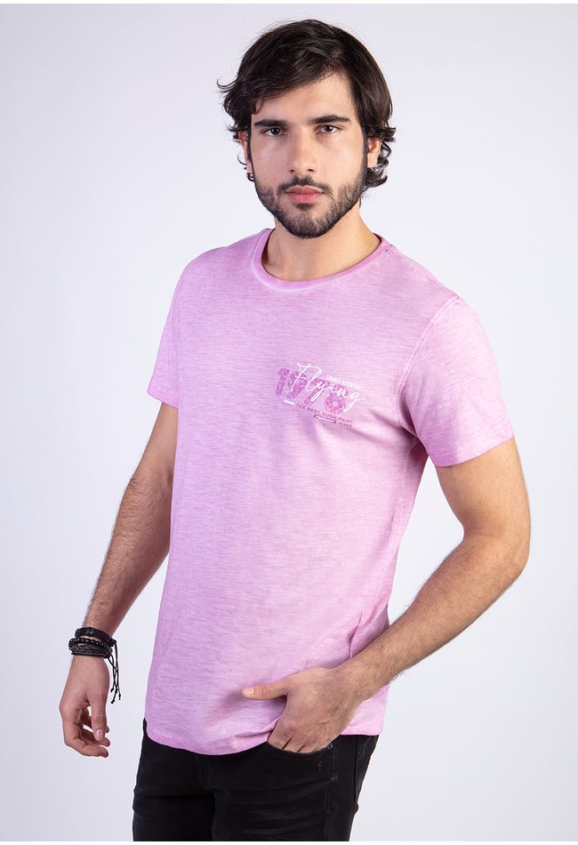 Polera Dirty Wash New York Pink