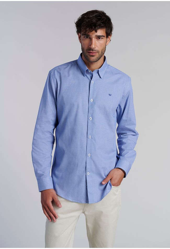 Camisa Jacquard Boston Sc Navy