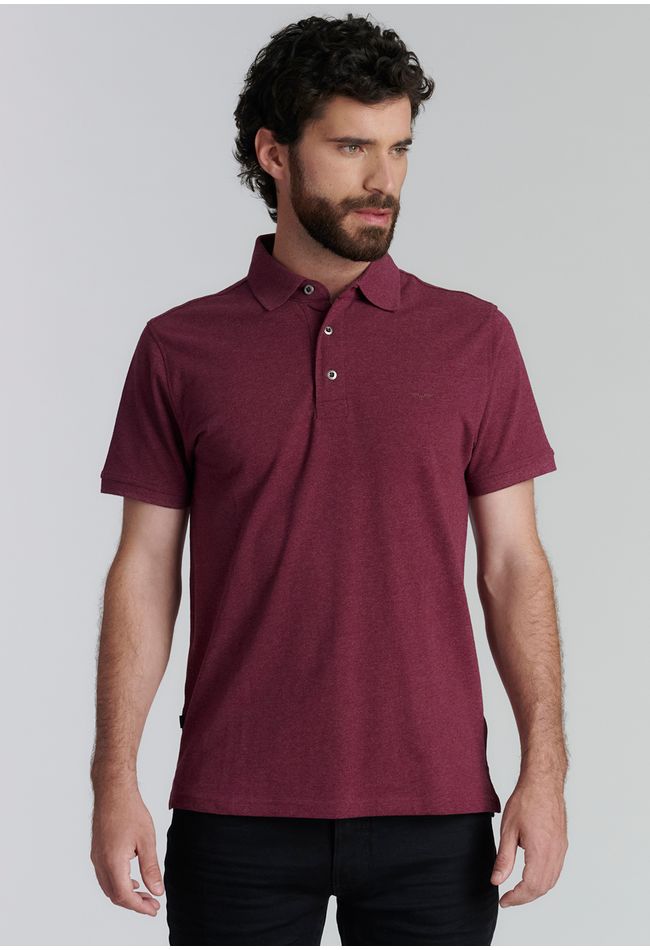 Polera Boston Fjs Merlot Melange
