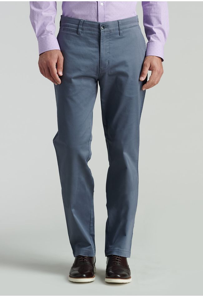 Pantalón Twill Without Pleats L/33 Business Metal