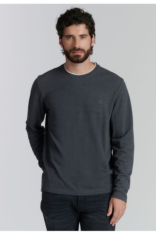 Polera Hoboken Fjs Graphito Melange