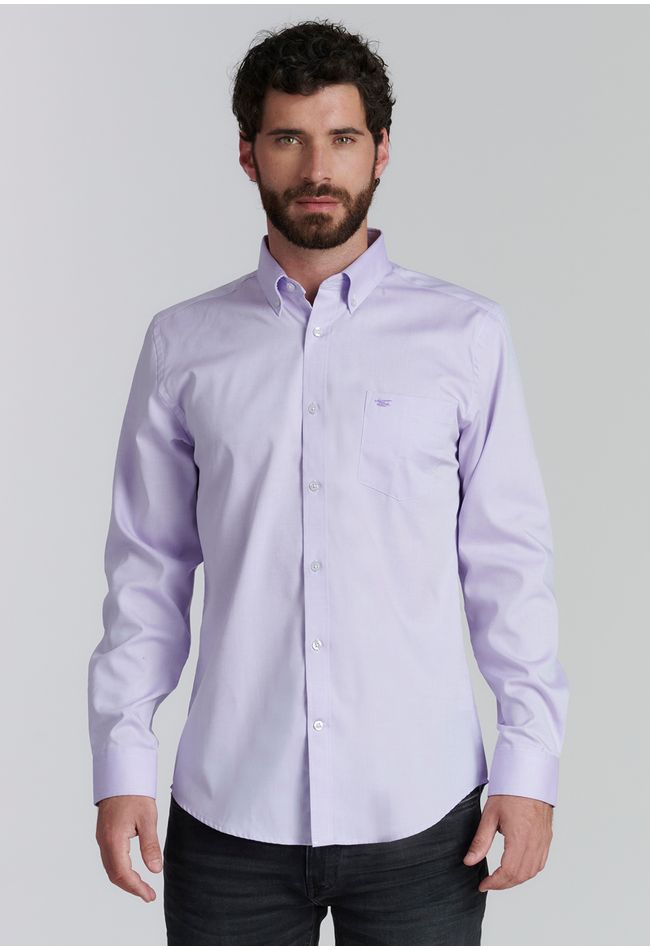 Camisa Smart Casual Oxford Sc Purple