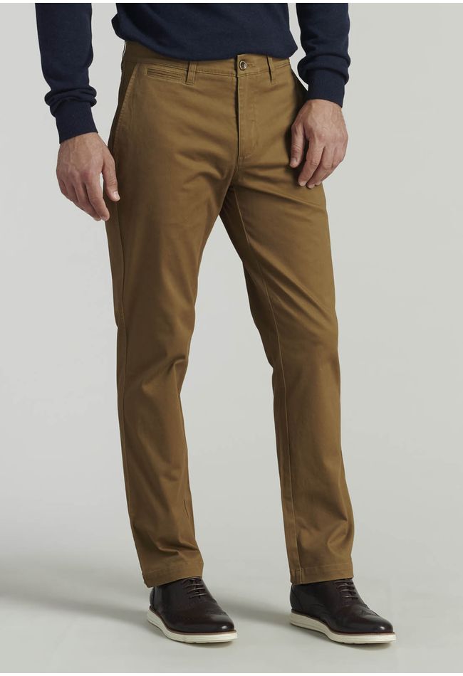 Pantalón Twill Without Pleats L/31 Business Camel