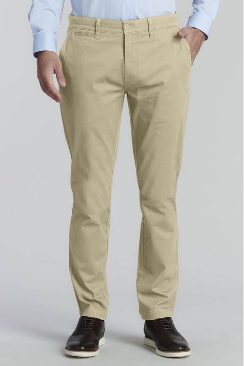 Pantalón Twill Slim /33 Business Khaki