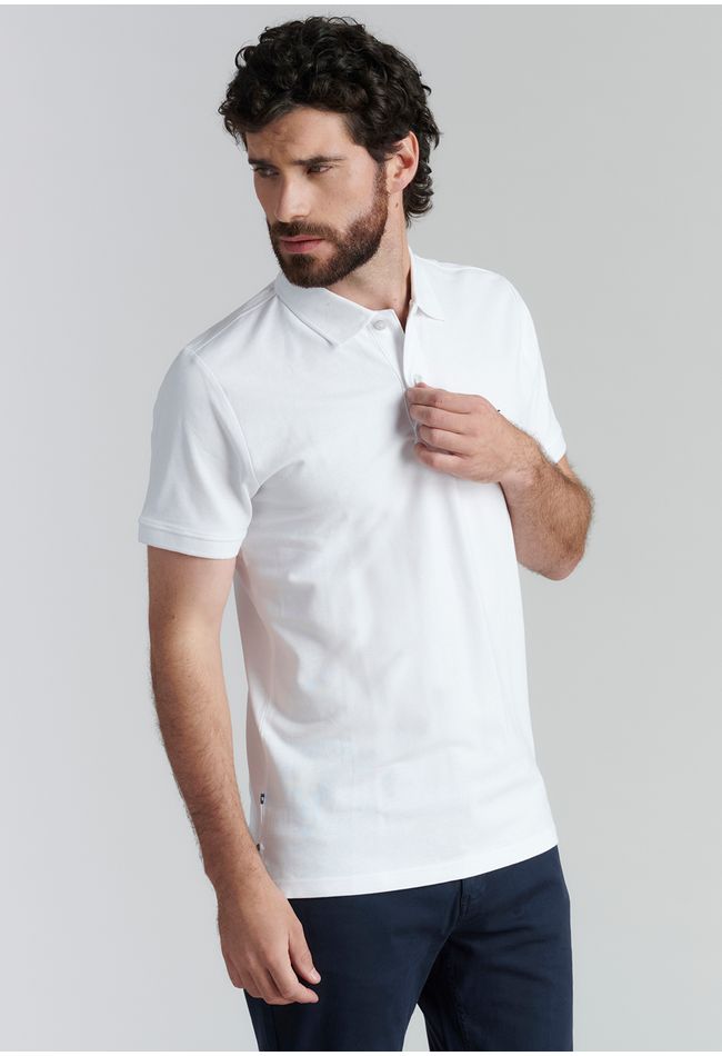 Polera Básica Pique Fr White