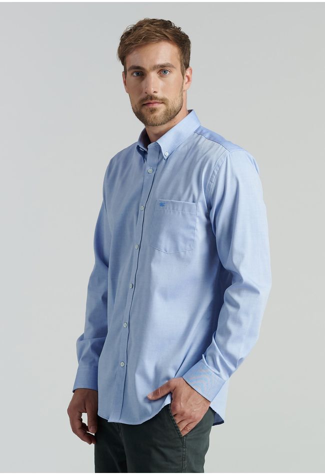 Camisa Smart Casual Oxford Sc Blue