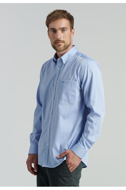 Camisa Smart Casual Oxford Sc Blue
