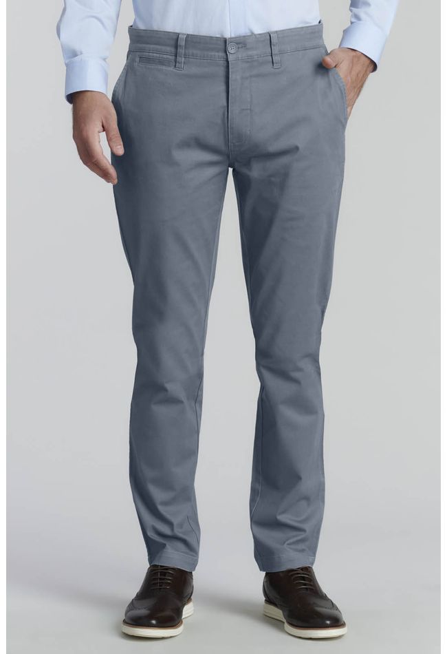 Pantalón Twill Slim /33 Business Metal