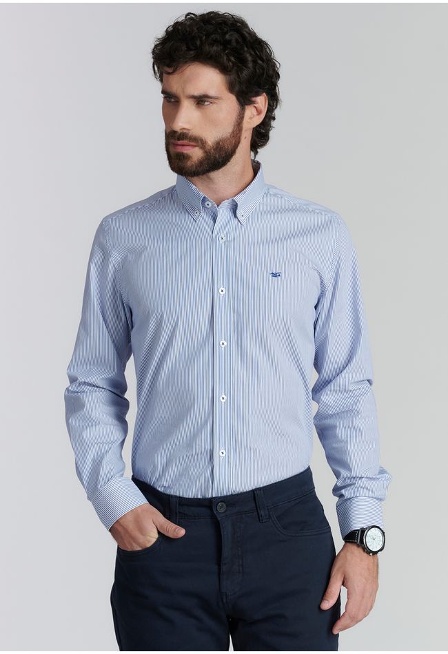Camisa Chicago Smart Casual Navy