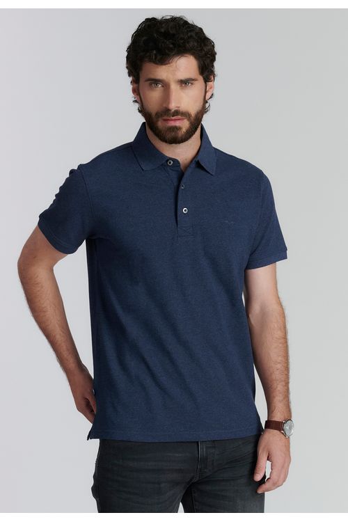 Polera Boston Fjs Marino Melange