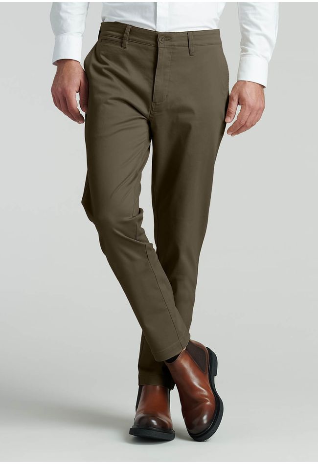 Pantalón Twill Slim /31 Business Camel