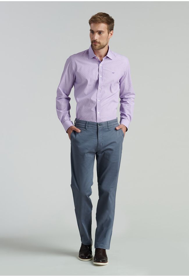 Pantalón Twill Without Pleats L/33 Business Metal