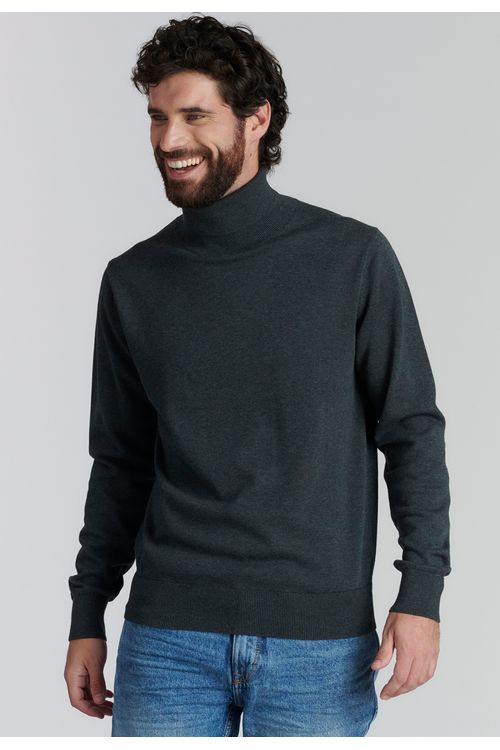 Sweater Turtle Neck F Smart Casual Graphite