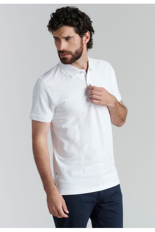 Polera Básica Pique Fr White