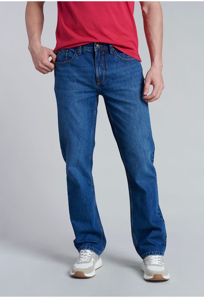 Jeans Ferouch Básico Orlando Navy