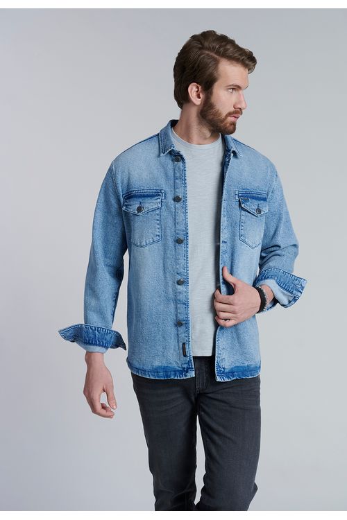 Overshirt Denim Fj Blue