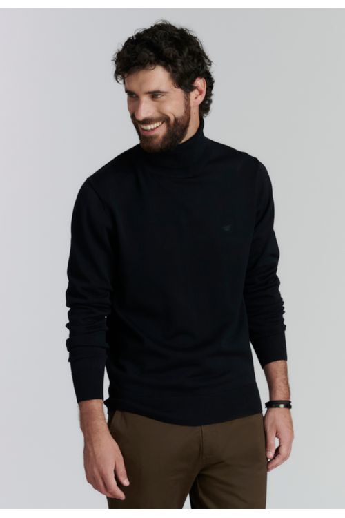 Sweater Turtle Neck F Smart Casual Black