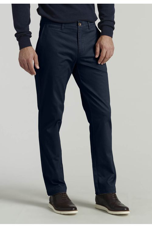 Pantalón Twill Without Pleats L/31 Business Dk.Blue