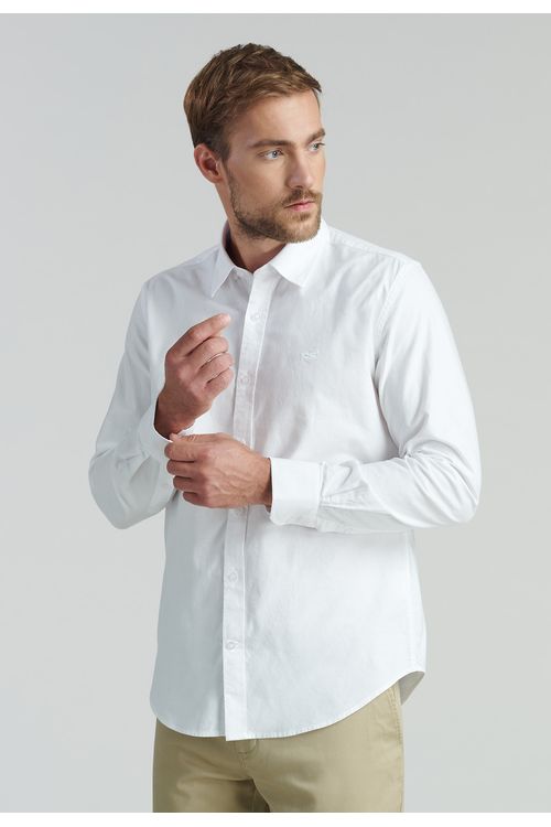 Camisa Sport Oxford Fr White