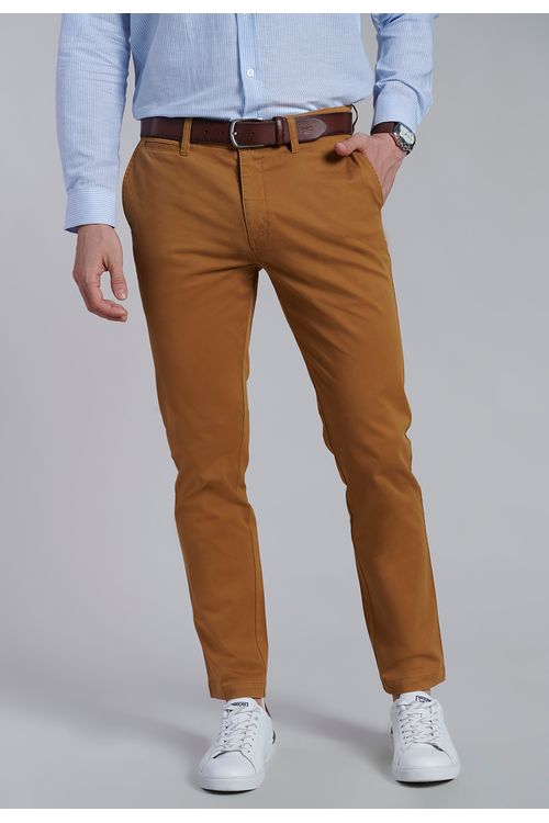 Pantalón Twill Camel Slim /31
