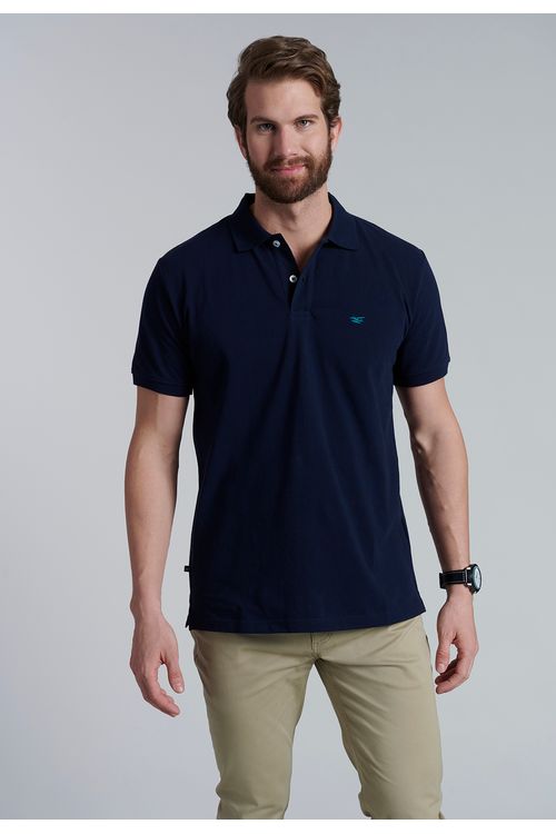 Polera Basica Pique Dk. Navy