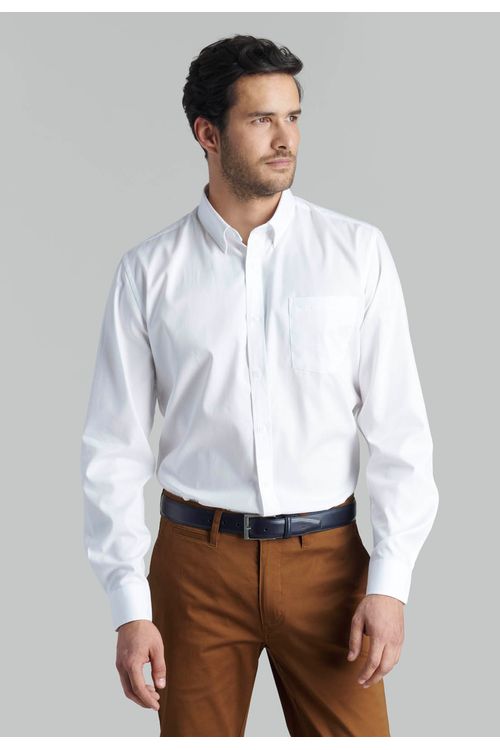 Camisa Oxford Smart Casual Fr White