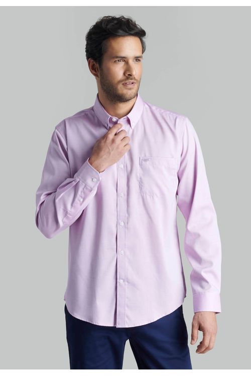 Camisa Oxford Smart Casual Fr Violet