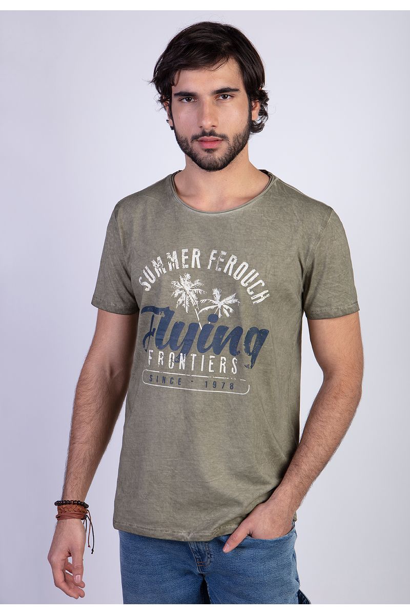 Polera Dirty Wash Military Seatle