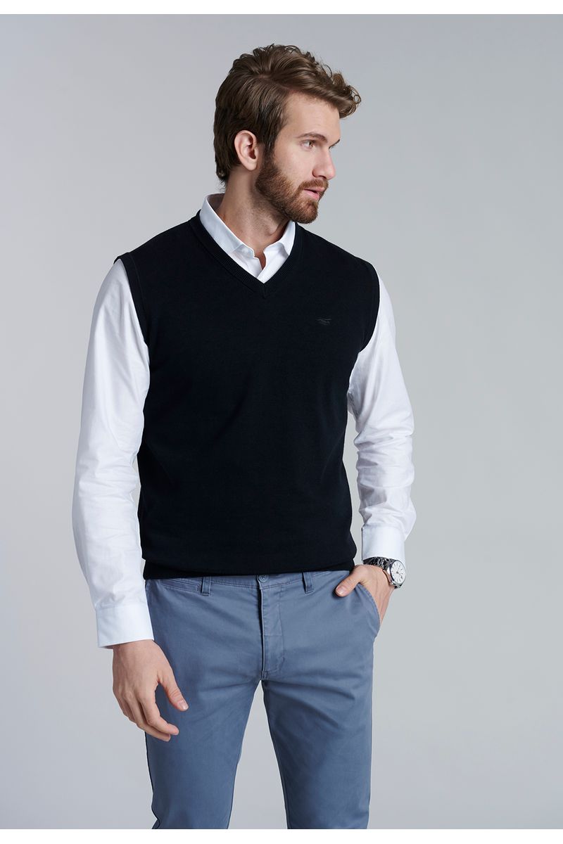Sweater Smart Casual W/O Sleeve Black