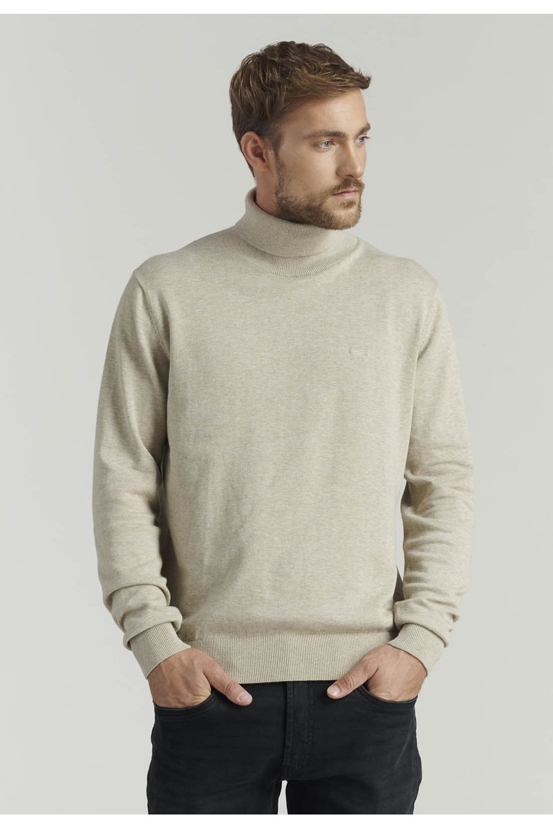 Sweater Turtle Neck F Smart Casual Dk Oyster
