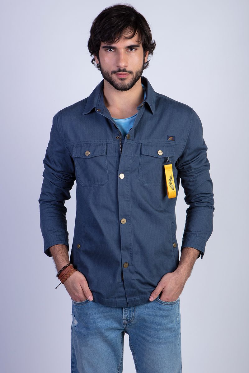 Chaqueta Overshirt Silver Fj Metal