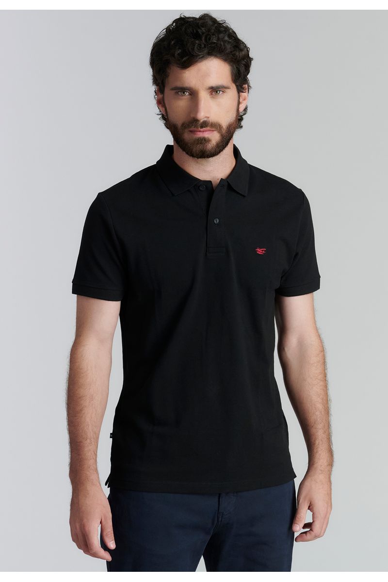 Polera Básica Pique Fr Black