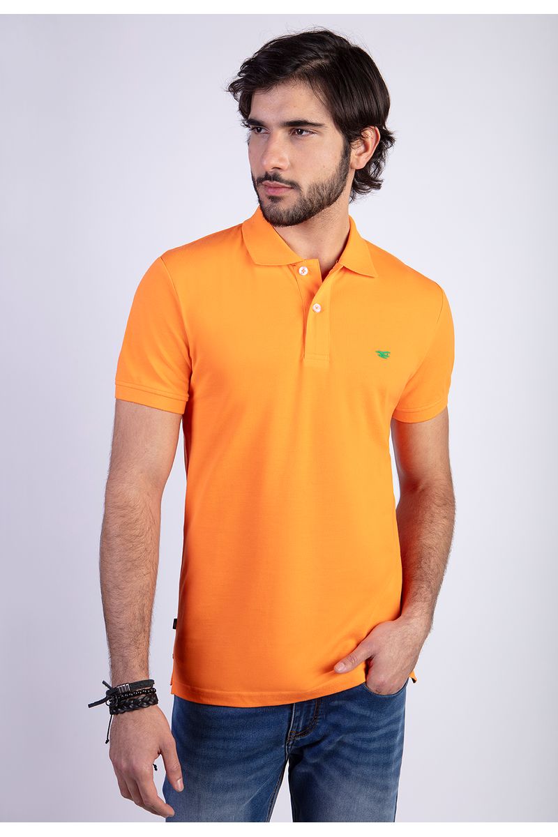 Polera Polo Básica Orange