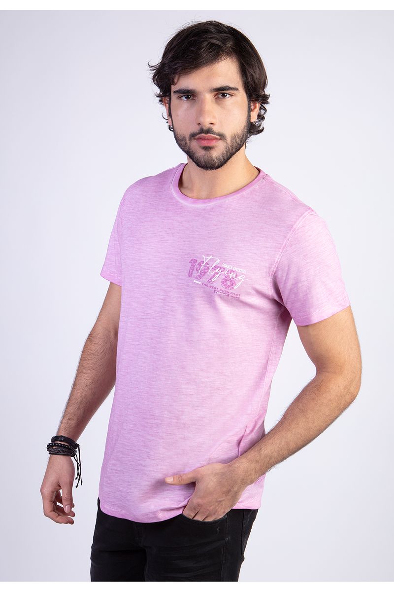 Polera Dirty Wash New York Pink