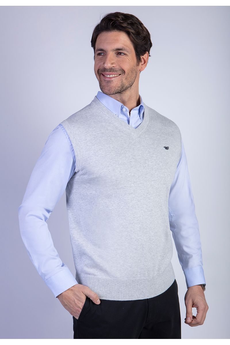 Sweater Smart Casual W/S Lt Grey Mela