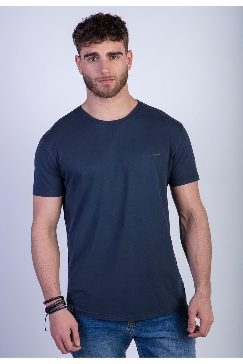 Polera Cuello Redondo Lavada Chicago Navy