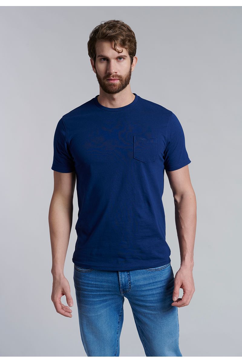 Polera Bolsillo Houston Navy