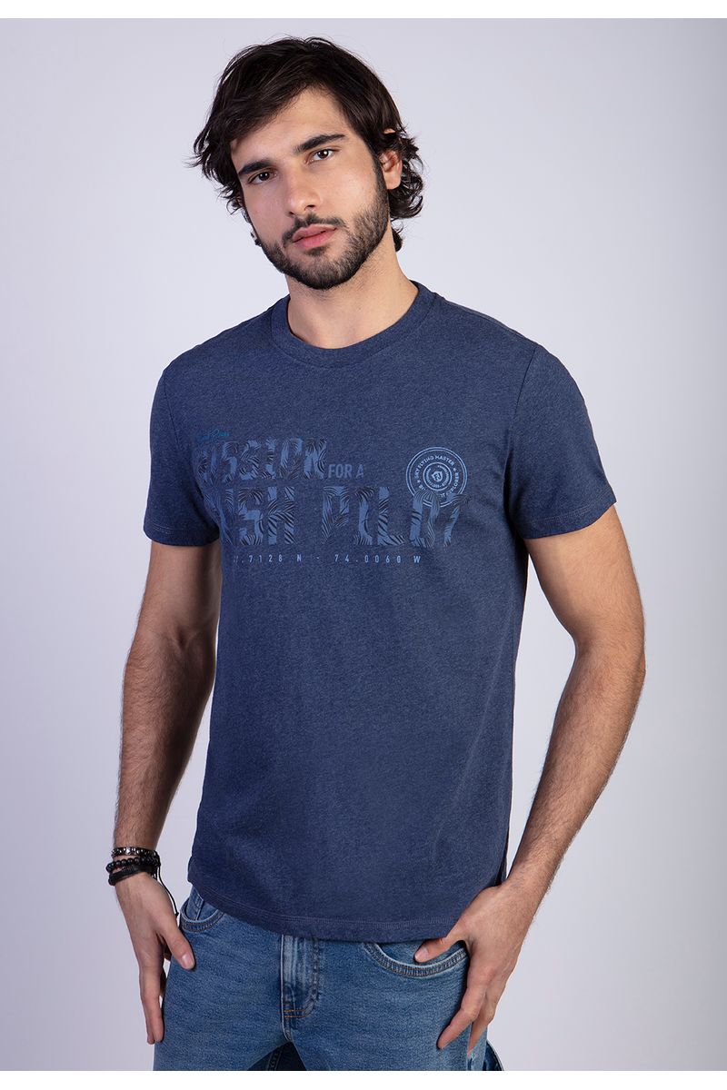 Polera Sacramento Dk Blue Melange