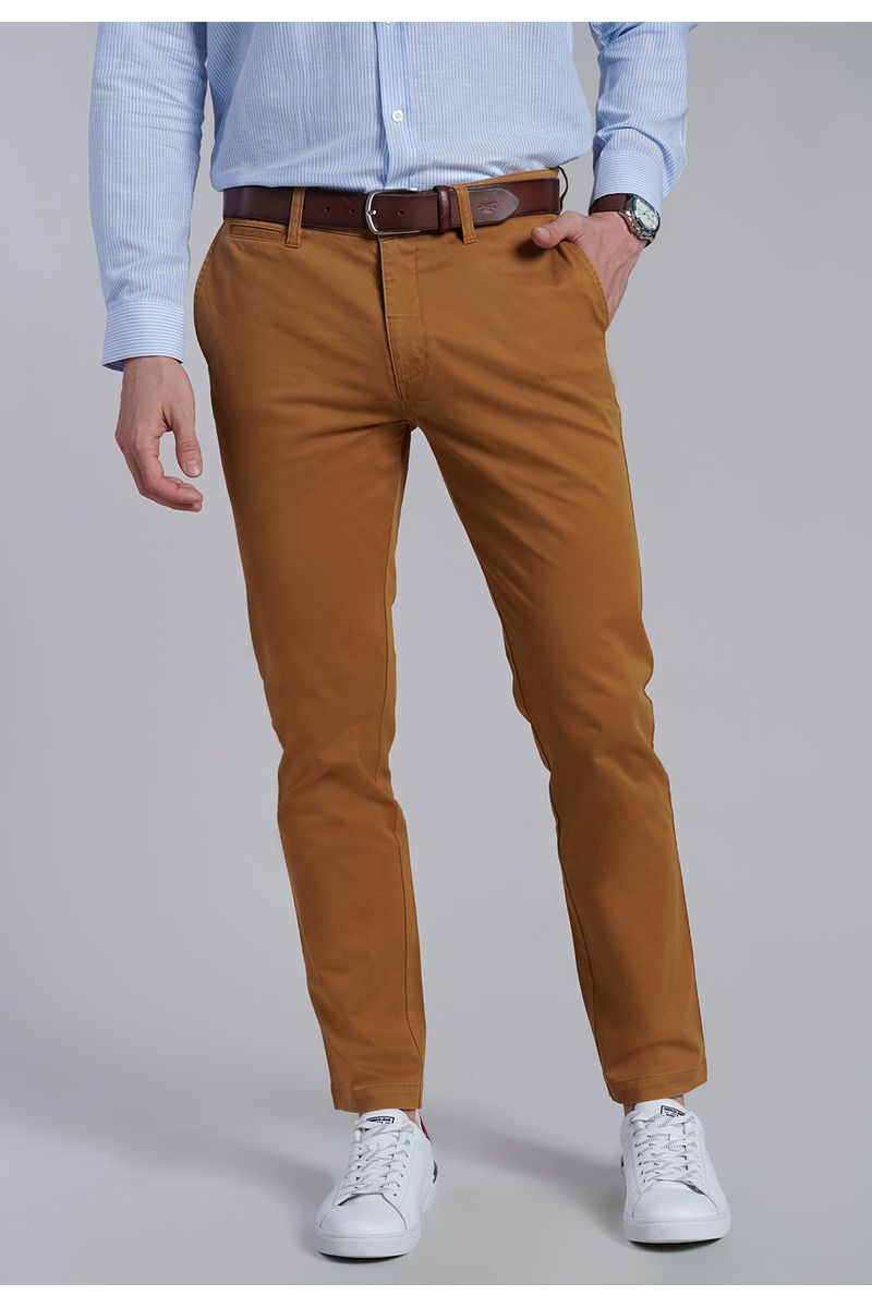 Pantalón Twill Camel Slim /31
