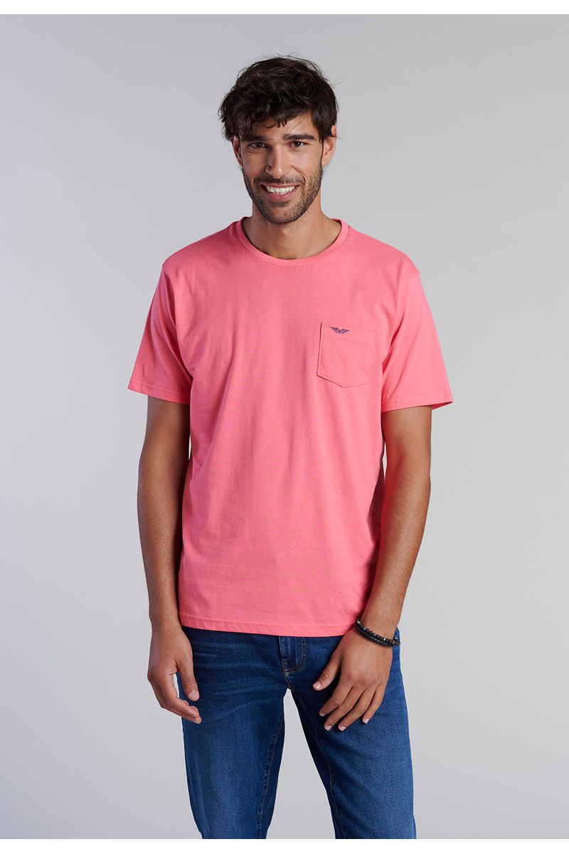Polera Bolsillo Houston Lt Coral