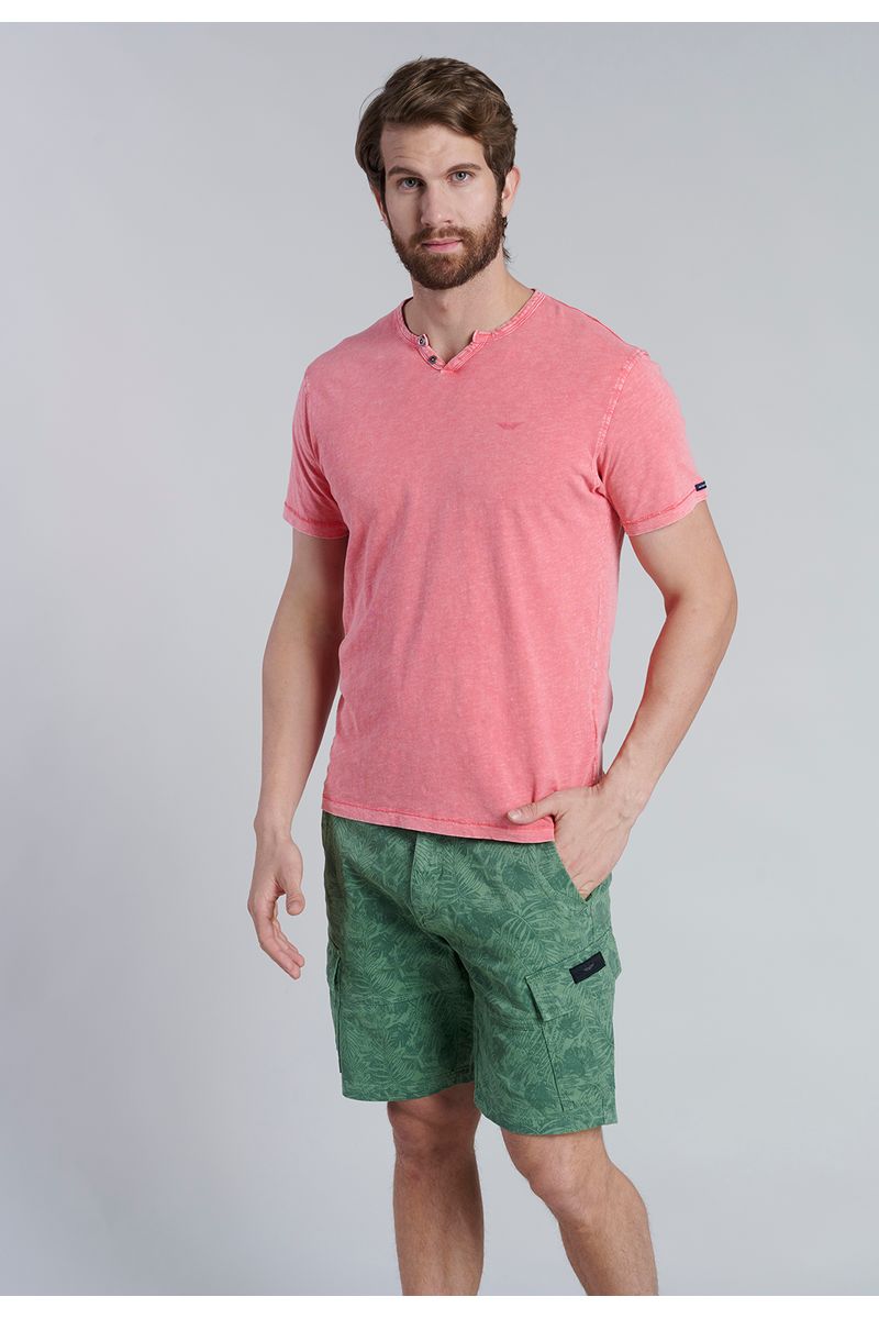 Polera Henley Oregon Lt Coral
